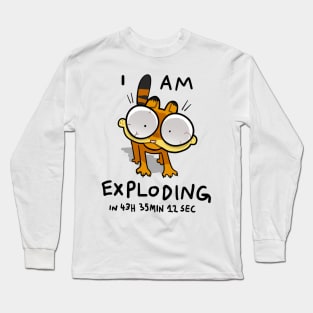 i am exploding (garfield) Long Sleeve T-Shirt
